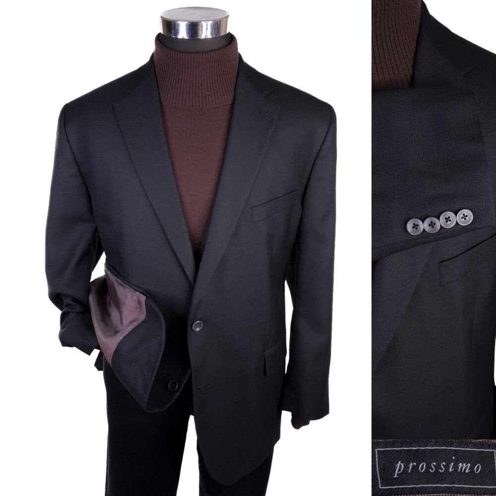 Jack Victor Prossimo CONWAY SPJ Sport Coat Blazer Sz 46R Wool Two Button Jacket